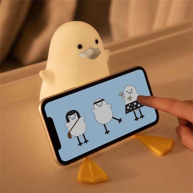 Schattig eendje nachtlampje van siliconen