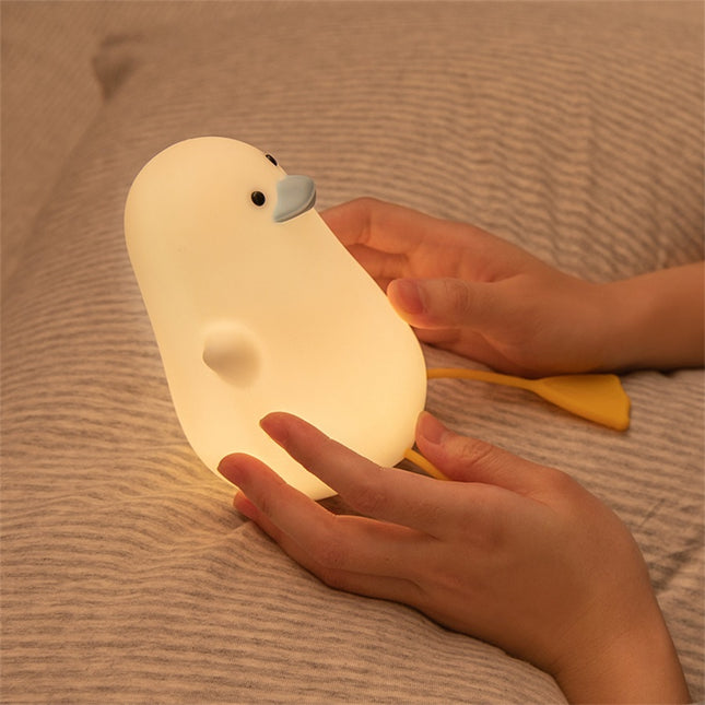 Schattig eendje nachtlampje van siliconen