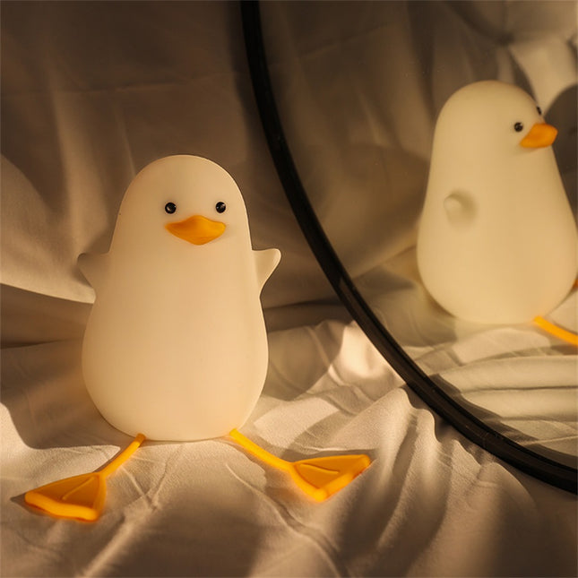 Schattig eendje nachtlampje van siliconen