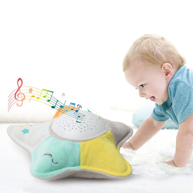 Schildpad knuffel nachtlampje met muziekprojector