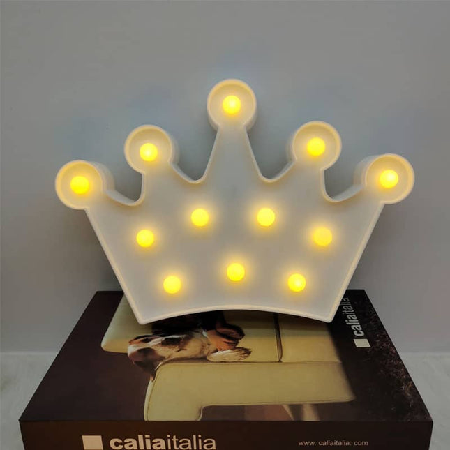 LED Marquee Lamp Kroon Vorm