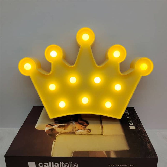 LED Marquee Lamp Kroon Vorm