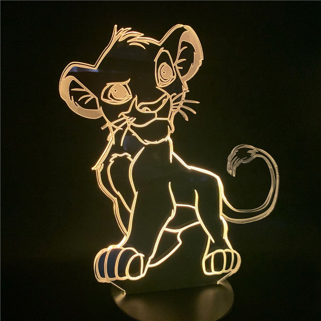 Simba 3D LED illusie lamp