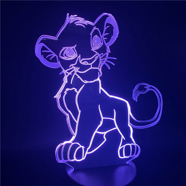 Simba 3D LED illusie lamp