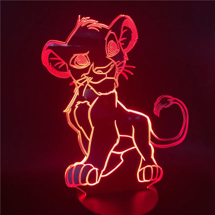 Simba 3D LED illusie lamp