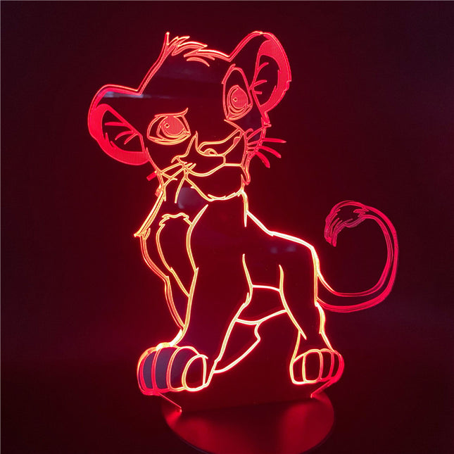 Simba 3D LED illusie lamp