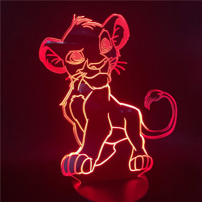 Simba 3D LED illusie lamp