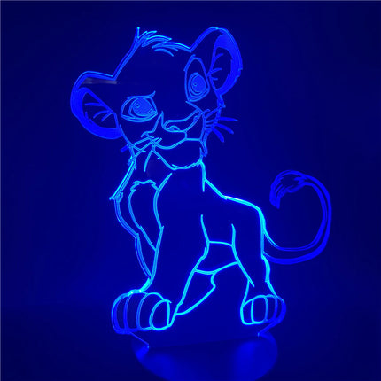 Simba 3D LED illusie lamp