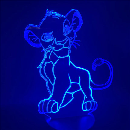Simba 3D LED illusie lamp