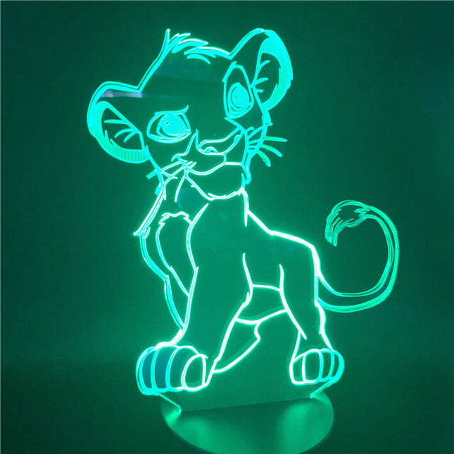 Simba 3D LED illusie lamp