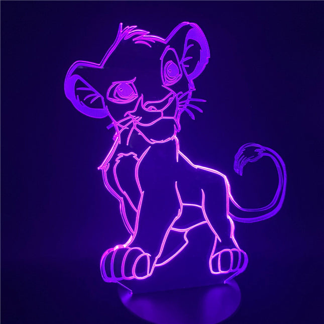Simba 3D LED illusie lamp