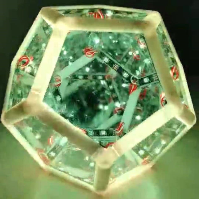 Dodecaëder oneindige kunst LED lamp