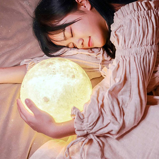 LED maanlamp met meerdere kleuren licht