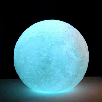LED maanlamp met meerdere kleuren licht
