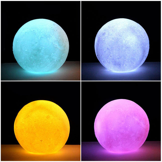 LED maanlamp met meerdere kleuren licht