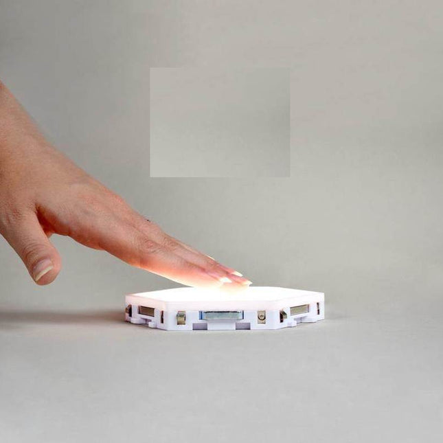 Modulaire hexagonale LED wandlamp met touch