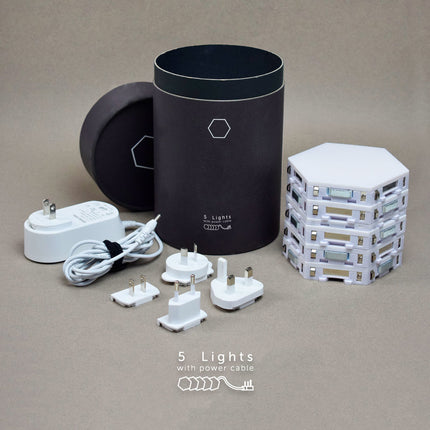 Modulaire hexagonale LED wandlamp met touch