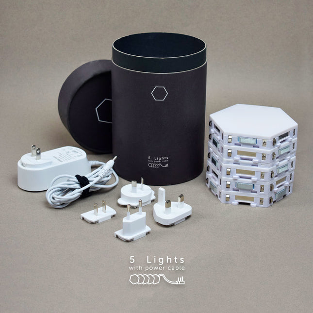 Modulaire hexagonale LED wandlamp met touch