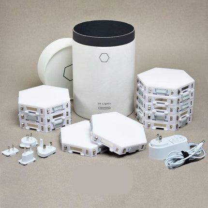 Modulaire hexagonale LED wandlamp met touch