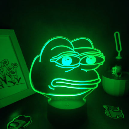 Pepe de Kikker 3D neon lamp