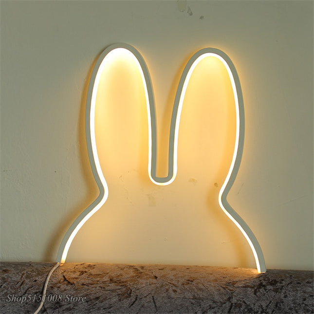 Moderne LED Wandlamp Konijnenoren