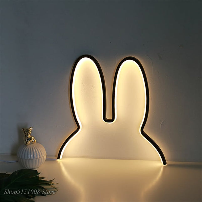 Moderne LED Wandlamp Konijnenoren
