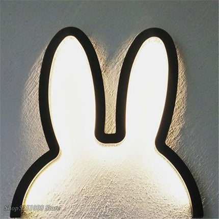 Moderne LED Wandlamp Konijnenoren