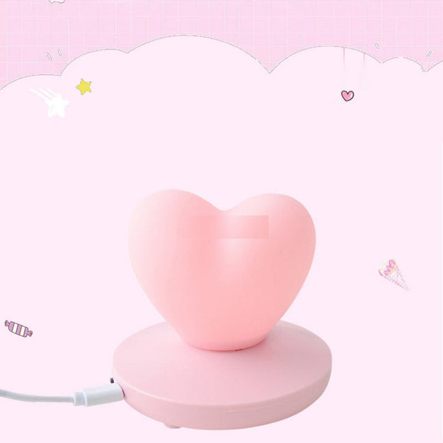 LED nachtlampje hart met touch bediening