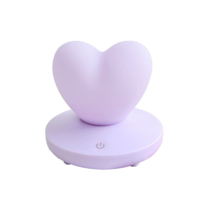 LED nachtlampje hart met touch bediening