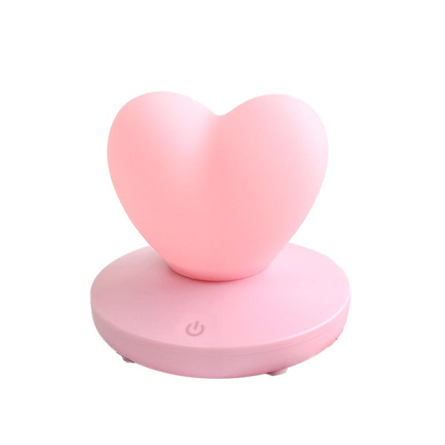 LED nachtlampje hart met touch bediening