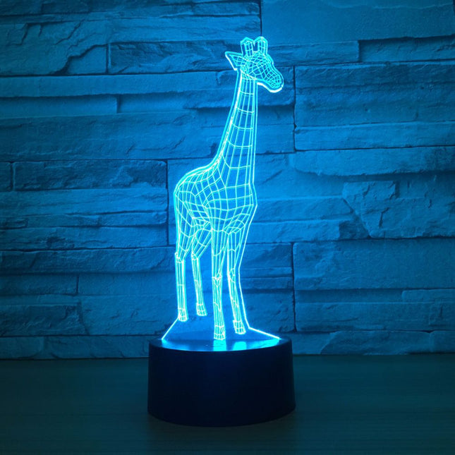 3D illusie giraf lamp met touchbediening