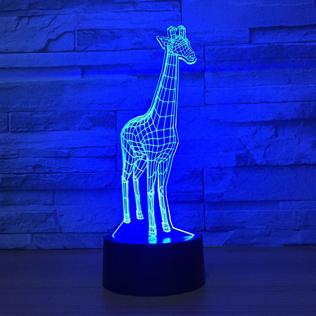 3D illusie giraf lamp met touchbediening
