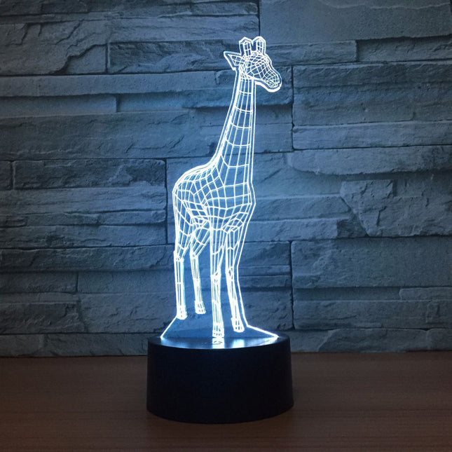 3D illusie giraf lamp met touchbediening