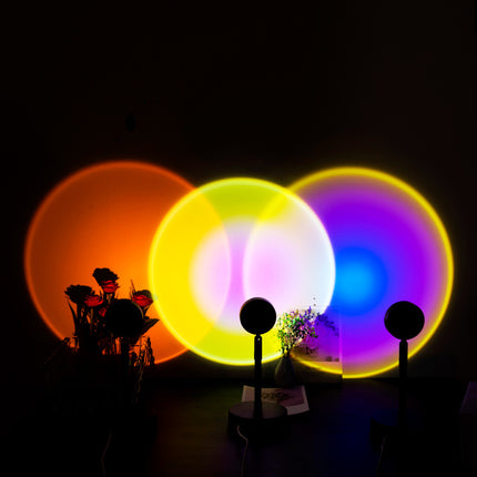 Zonsondergang projector lamp met USB