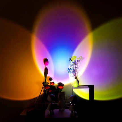 Zonsondergang projector lamp met USB