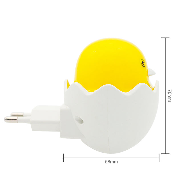 LED nachtlampje kuiken voor in stopcontact