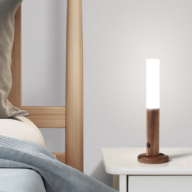 Magnetische houten LED wandlamp oplaadbaar