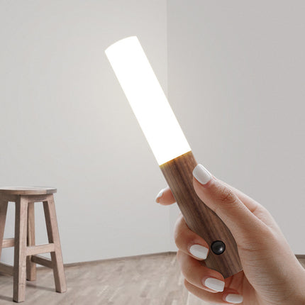 Magnetische houten LED wandlamp oplaadbaar