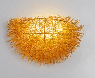 LED Wandlamp Vogelnest met Vogels