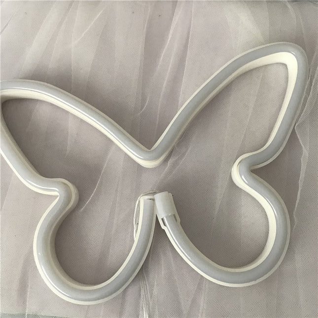 Vlinder LED Neon Lamp Wanddecoratie