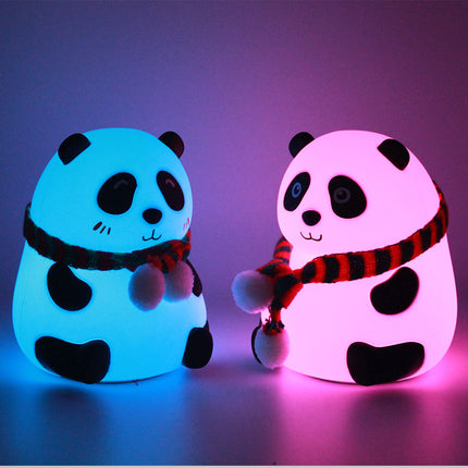 Siliconen panda nachtlampje voor kinderen