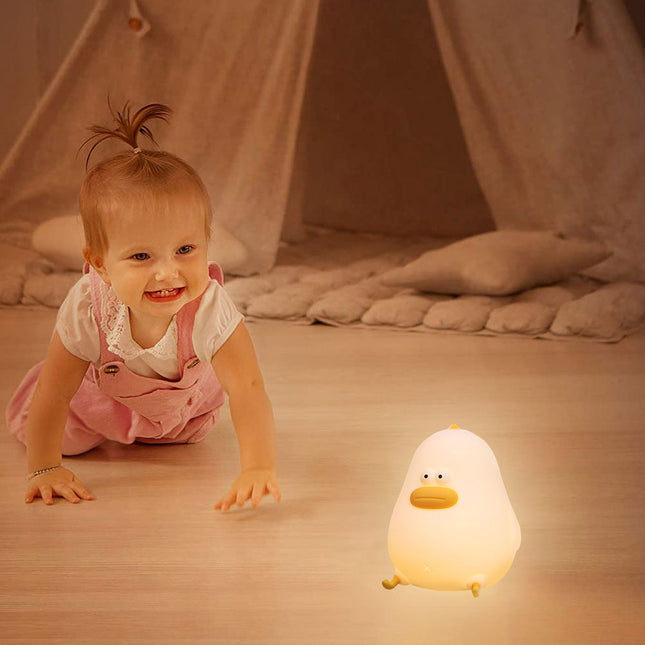 Speels eendje nachtlamp met touch sensor