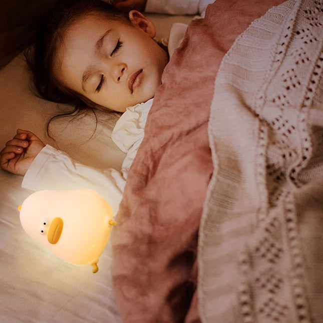 Speels eendje nachtlamp met touch sensor