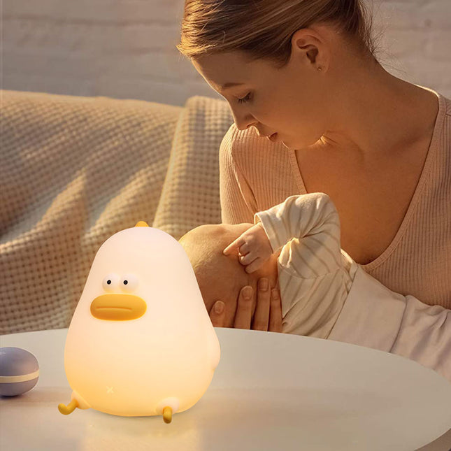 Speels eendje nachtlamp met touch sensor