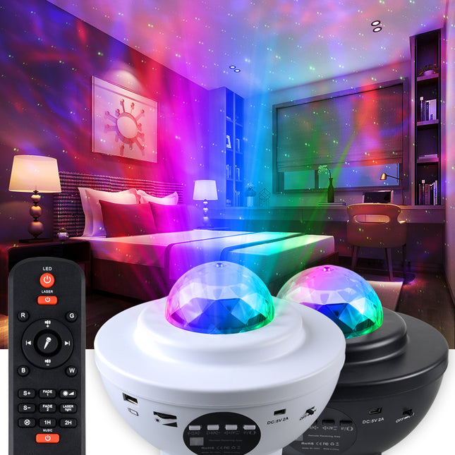 Nachtlamp sterren projector met afstandsbediening