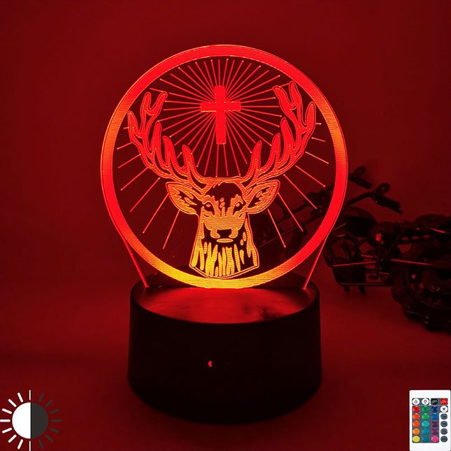 LED nachtlampje met 3D hert