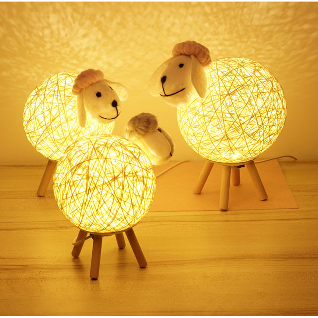 Decoratieve schaap tafellamp voor kinderkamer