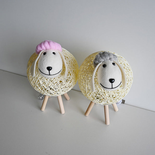 Decoratieve schaap tafellamp voor kinderkamer