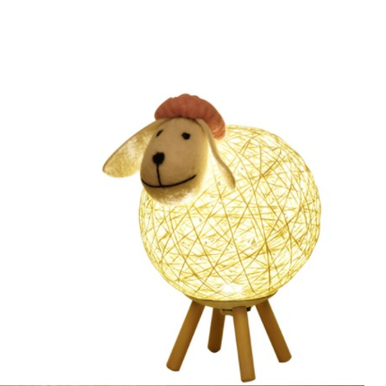 Decoratieve schaap tafellamp voor kinderkamer