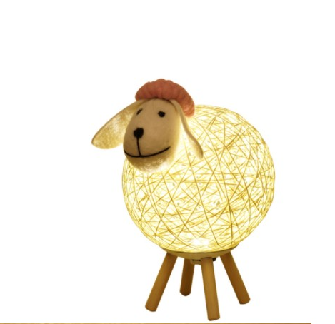 Decoratieve schaap tafellamp voor kinderkamer